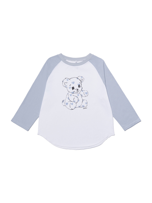 Cozy Mellow Raglan Top_Blue