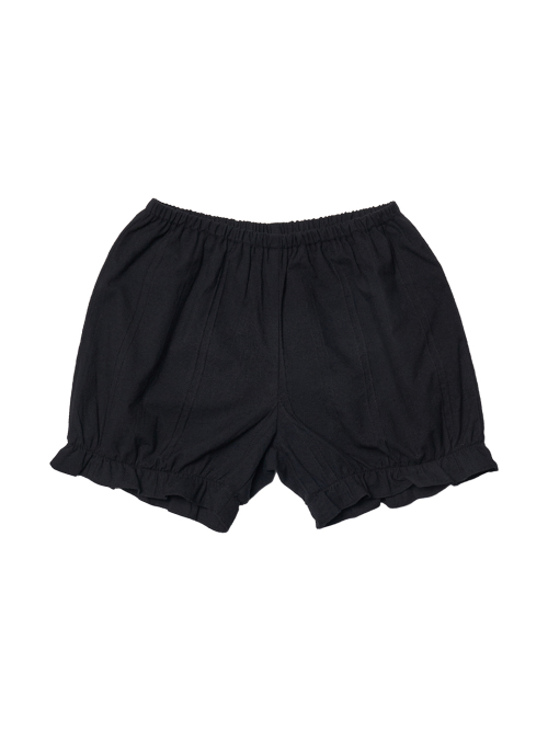Mellow Cotton Bloomer Shorts_Black