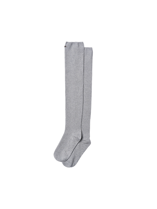 Ribbed High Knee Socks_4 color