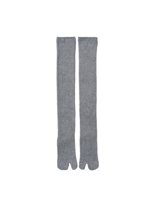 Ribbed Tabi Knee Socks_4 color