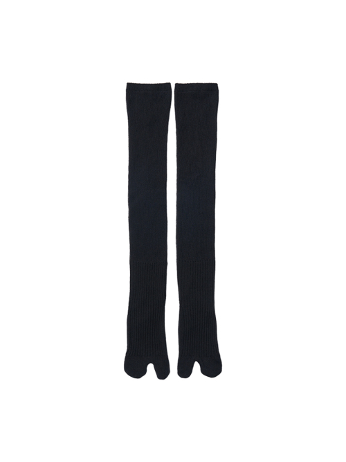 Ribbed Tabi Knee Socks_4 color