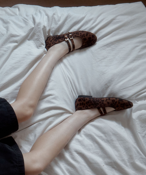 VELVET TWO STRAP MARYJANES_LEOPARD