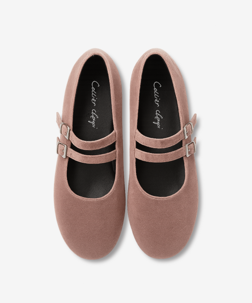 VELVET TWO STRAP MARYJANES_6COLOR