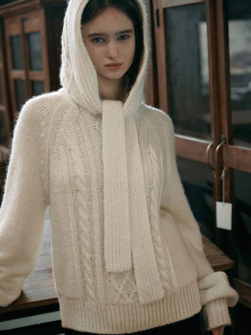 SYLVIA cable balaclava_2colors