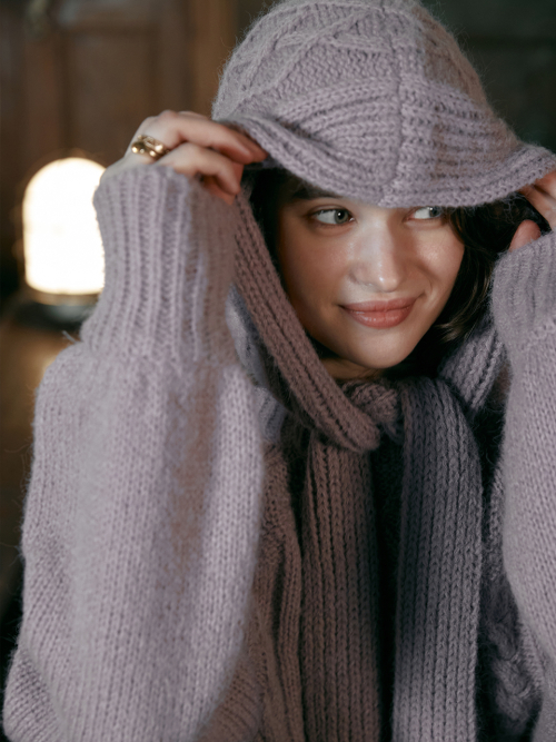 SYLVIA cable balaclava_2colors