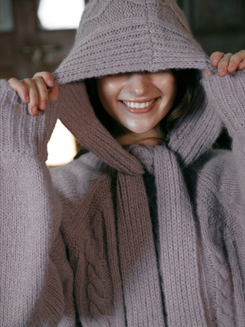 SYLVIA cable balaclava_2colors
