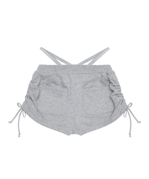 Shadow Loop Short Pants_Melange Gray