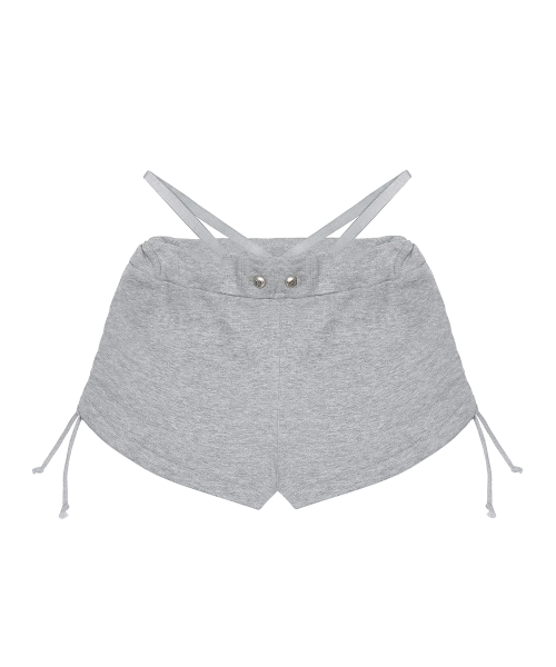 Shadow Loop Short Pants_Melange Gray