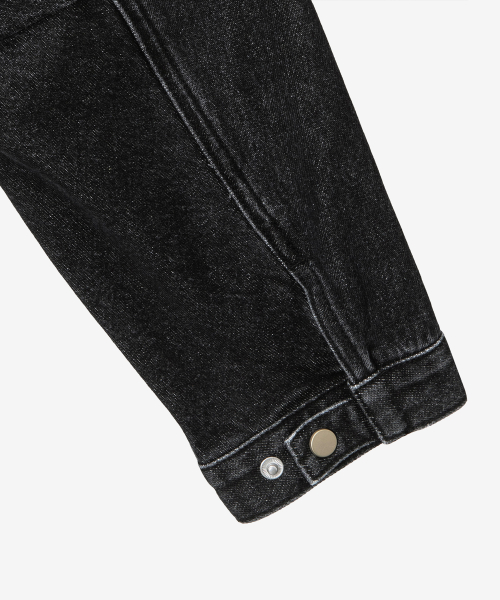 Washed Denim Biker Tracker