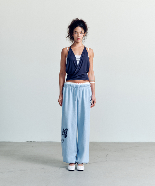 LAYERD HALTER SLEEVELESS DARK NAVY