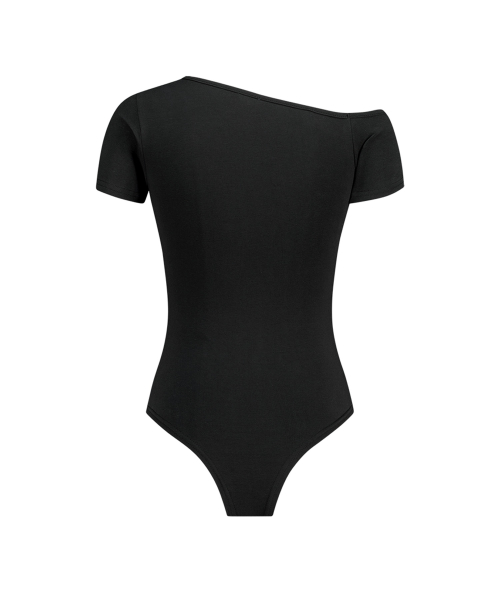 ONE SHOULDER BODY SUIT BLACK
