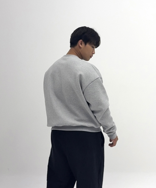 레터링 헤비고중량이중지 맨투맨