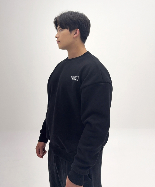 레터링 헤비고중량이중지 맨투맨