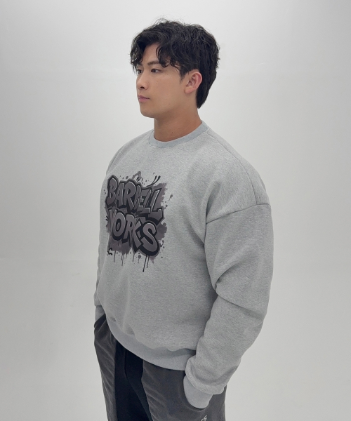 그래피티 헤비고중량이중지 맨투맨
