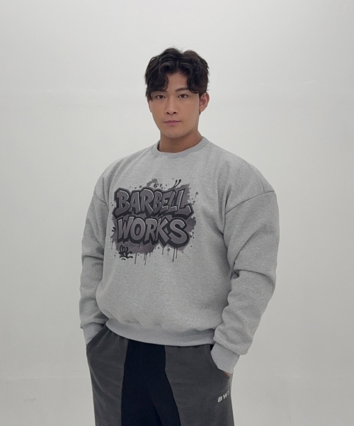 그래피티 헤비고중량이중지 맨투맨