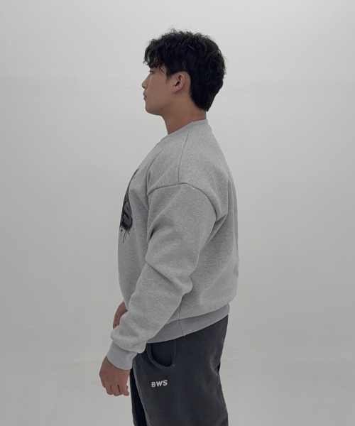 그래피티 헤비고중량이중지 맨투맨