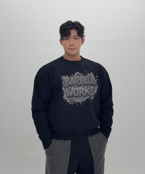 그래피티 헤비고중량이중지 맨투맨