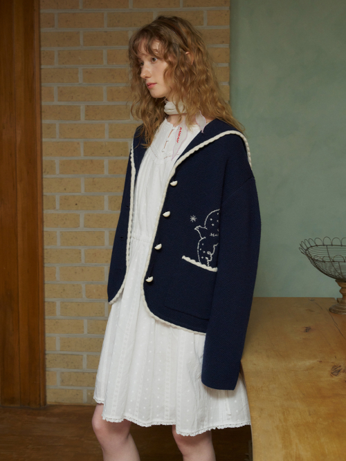 Bird Embroidery Ciel Cardigan MU2611CD501V