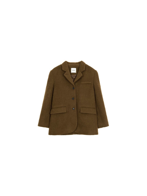 Three-Button Hairy Single Jacket MU2599JK901M_BROWN
