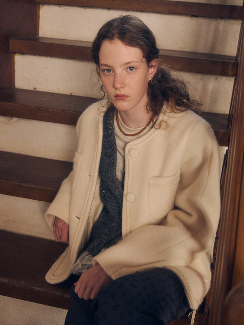 Suri Alpaca Round Neck Jacket MU2599JK501V_3color
