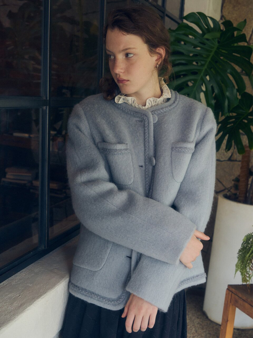 Suri Alpaca Round Neck Jacket MU2599JK501V_3color