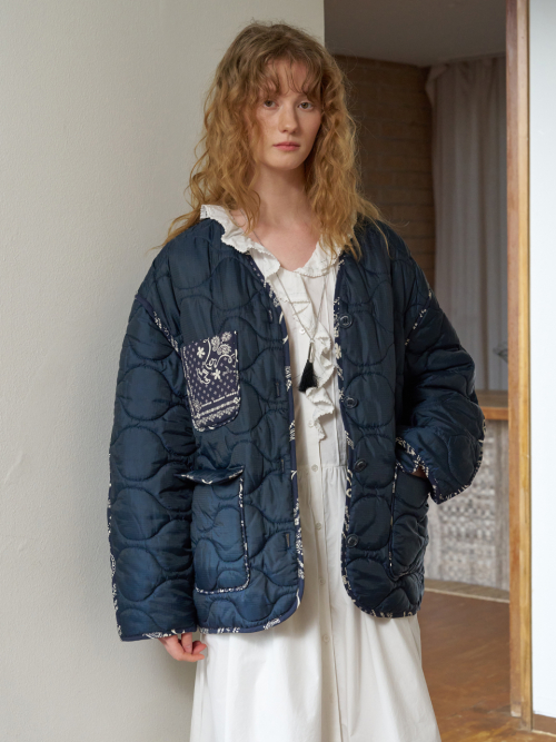 Reversible Paisley pattern Quilted Jacket MU2611PD501V