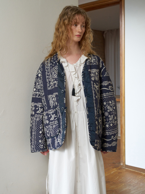 Reversible Paisley pattern Quilted Jacket MU2611PD501V