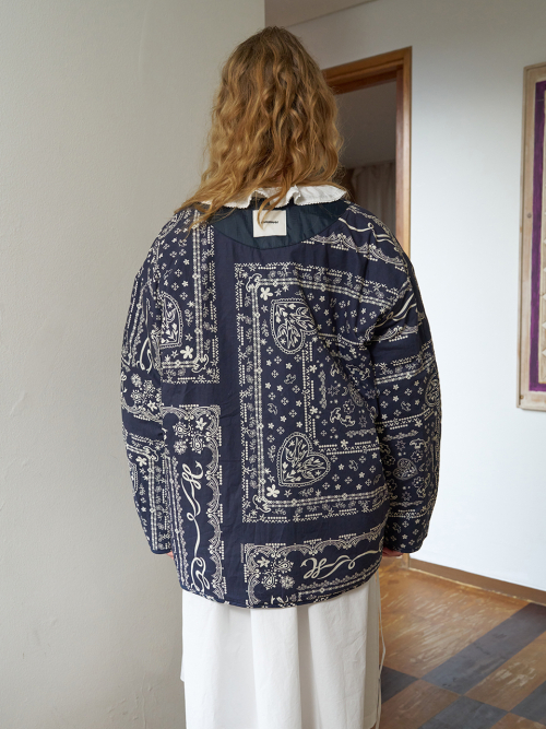 Reversible Paisley pattern Quilted Jacket MU2611PD501V
