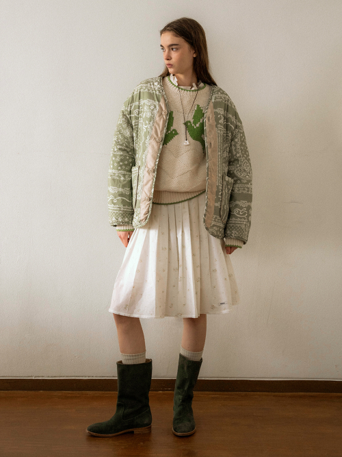 Reversible Paisley pattern Quilted Jacket MU2611PD501V