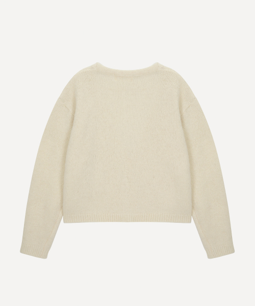 Hairy Alpaca Boxy Cardigan - 아이