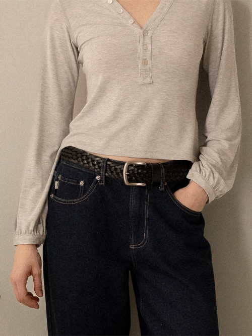 G CLASSIC BRAIDED BELT (BLACK)