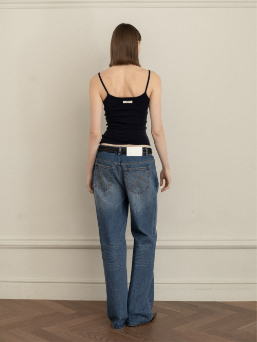 G CLASSIC KNIT CAMISOLE (NAVY)