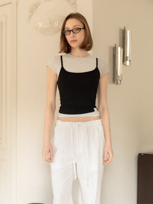 G SLIM TEE (MELANGE GRAY)