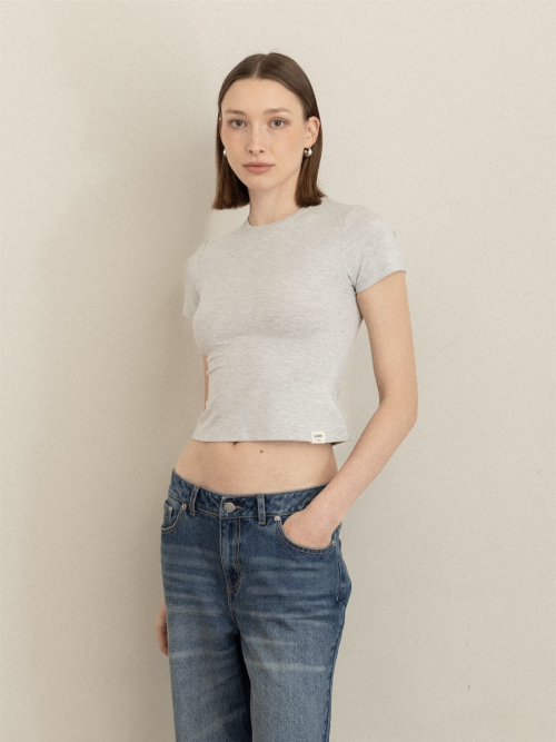 G SOFT BABY TEE (MELANGE GRAY)