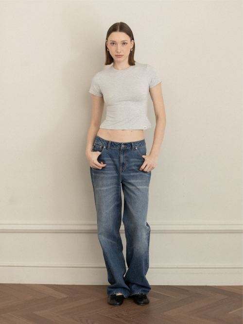 G SOFT BABY TEE (MELANGE GRAY)