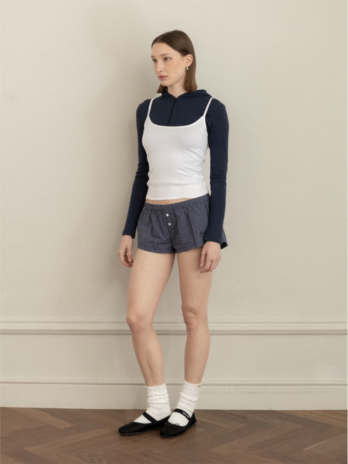 G CLASSIC ESSENTIAL RIB ZIP-UP (NAVY)