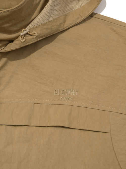 G PACKABLE HOOD JACKET (BROWN)