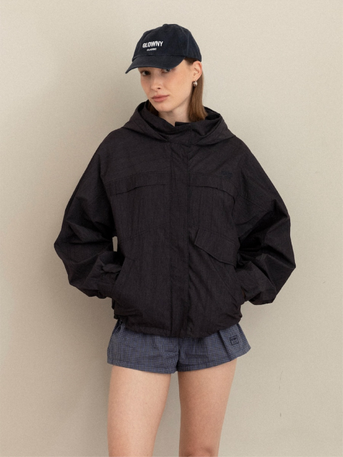 G PACKABLE HOOD JACKET (NAVY)