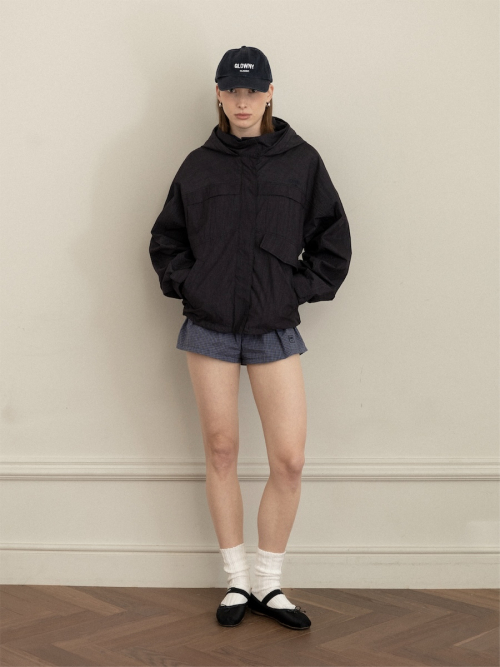 G PACKABLE HOOD JACKET (NAVY)