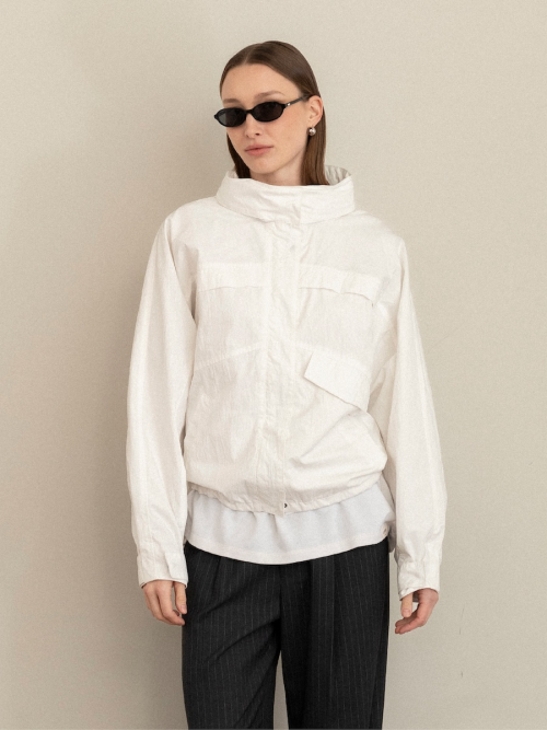 G PACKABLE HOOD JACKET (IVORY)