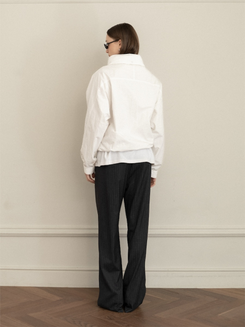 G PACKABLE HOOD JACKET (IVORY)