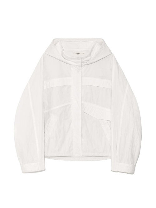 G PACKABLE HOOD JACKET (IVORY)