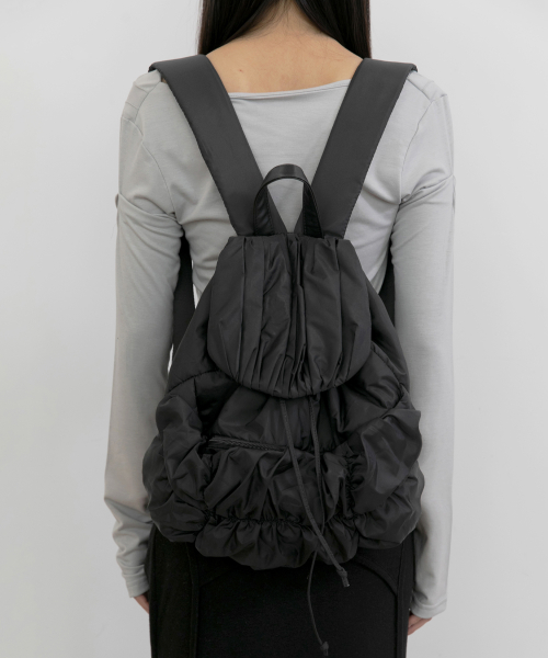 Draped Backpack (FL-741_Black)
