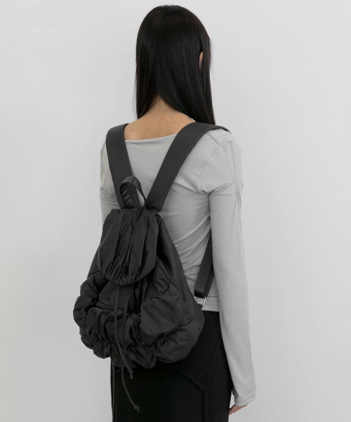 Draped Backpack (FL-741_Black)