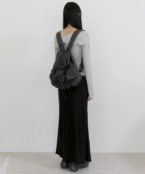 Draped Backpack (FL-741_Black)