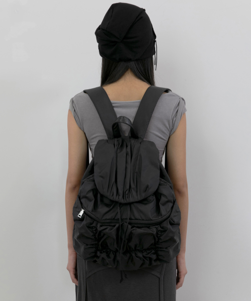 Draped Backpack (FL-741_Black)