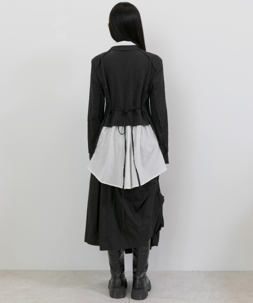 3-Layered Blazer Jacket (FL-050_Black)