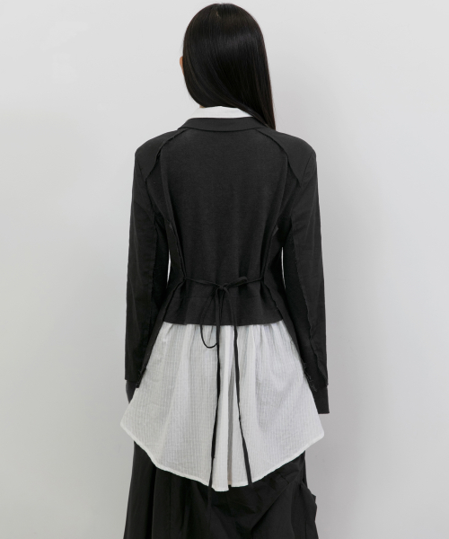 3-Layered Blazer Jacket (FL-050_Black)
