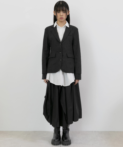 3-Layered Blazer Jacket (FL-050_Black)
