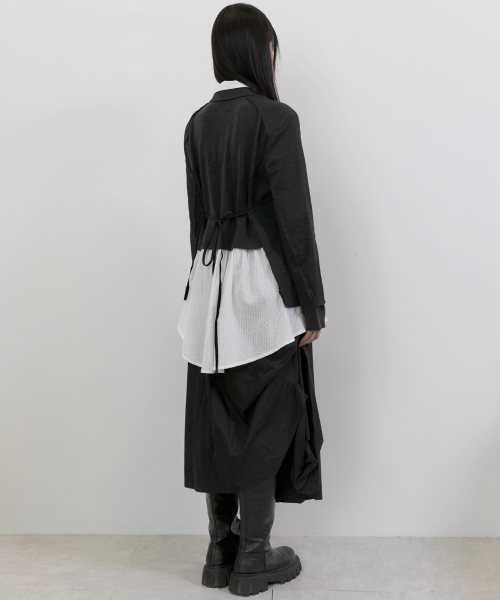 3-Layered Blazer Jacket (FL-050_Black)